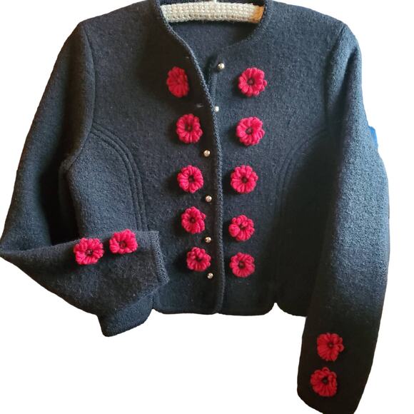 Embellished Vintage‎ Carroll Reed Ski Shops wool jacket Size 10 - Picture 2 of 7